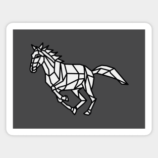 Origami Geometric Horse Sticker